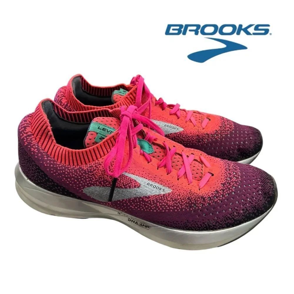 Brooks Women's DNA Amp Pink Purple Running Shoes Sneakers 11
